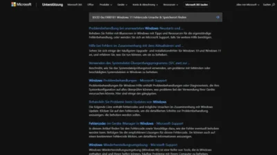 BSOD 0xc1900101 Windows 11 Fehlercode Ursache & Speicherort finden