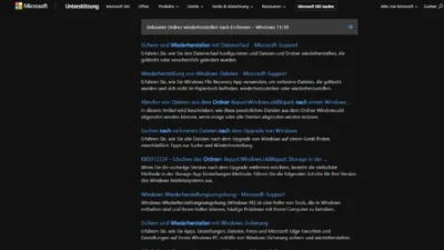 Bekannte Ordner wiederherstellen nach Entfernen – Windows 1110