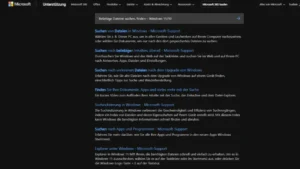 Beliebige Dateien suchen, finden – Windows 1110