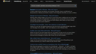 Benutzer anmelden, abmelden und wechseln | Windows 11/10