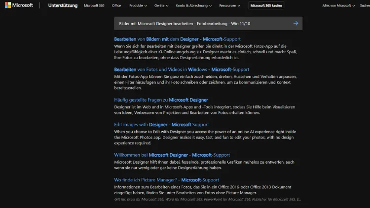 Bilder mit Microsoft Designer bearbeiten - Fotobearbeitung - Win 1110