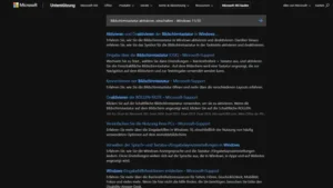 Bildschirmtastatur aktivieren, einschalten - Windows 1110