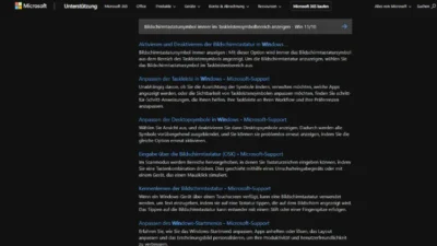 Bildschirmtastatursymbol immer im Taskleistensymbolbereich anzeigen - Win 1110