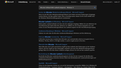 BitLocker Schlüssel fehlt Laufwerk entsperren – Windows 11