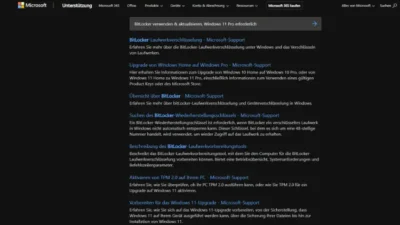 BitLocker verwenden & aktualisieren, Windows 11 Pro erforderlich