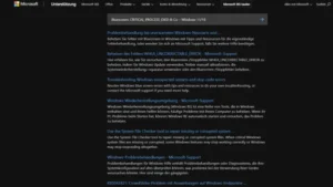Bluescreen CRITICAL_PROCESS_DIED & Co – Windows 1110