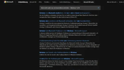 Bluetooth-Audio nur ein Kanal (Mono) beheben - Windows 1110