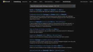 Bluetooth Dateien senden, übertragen, empfangen - Win 1110