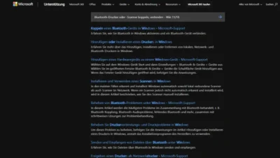 Bluetooth-Drucker oder -Scanner koppeln, verbinden - Win 1110
