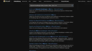 Bluetooth-Einstellungen finden, einsehen, öffnen - Win 1110