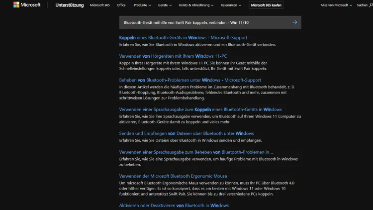 Bluetooth-Gerät mithilfe von Swift Pair koppeln, verbinden - Win 1110