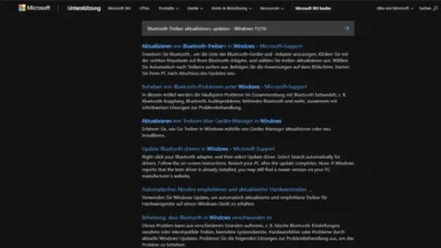Bluetooth-Treiber aktualisieren, updaten - Windows 1110