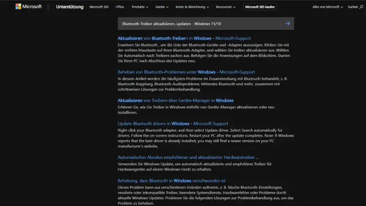Bluetooth-Treiber aktualisieren, updaten - Windows 1110