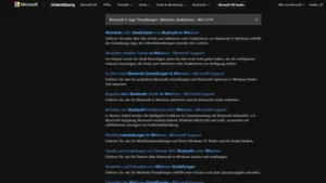 Bluetooth in App Einstellungen aktivieren, deaktivieren - Win 1110
