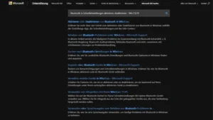 Bluetooth in Schnelleinstellungen aktivieren, deaktivieren - Win 1110