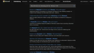 Bluetooth trennt sich, Verbindung bricht ab - Windows 1110