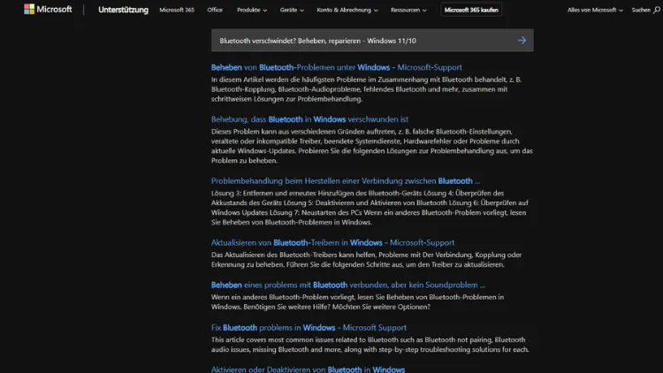 Bluetooth verschwindet Beheben, reparieren - Windows 1110