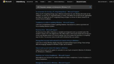 CPU-Temperatur anzeigen und überwachen | Windows 11/10
