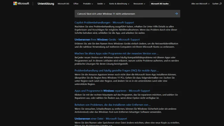 Catroot2 lässt sich unter Windows 11 nicht umbenennen