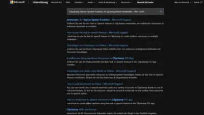 Clipchamp Text-to-Speech-Funktion, KI-Sprachsynthese verwenden - Win 1110