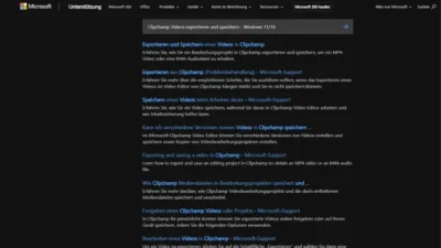 Clipchamp Videos exportieren und speichern - Windows 1110