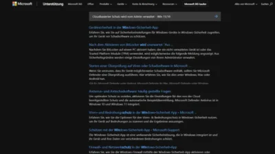 Cloudbasierter Schutz wird vom Admin verwaltet - Win 1110