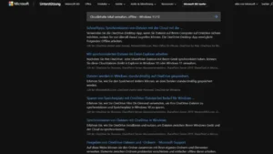 Cloudinhalte lokal verwalten, offline – Windows 1110