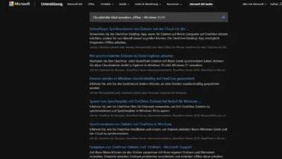 Cloudinhalte lokal verwalten, offline – Windows 1110