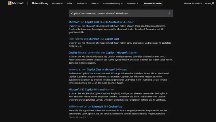 Copilot Chat starten und nutzen - Microsoft KI-Assistent