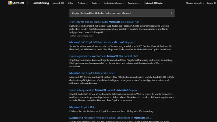 Copilot-Suche erklärt KI-Suche, finden, suchen - Microsoft