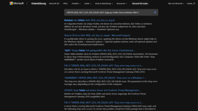 DRIVER_IRQL NOT_LESS_OR_EQUAL 0xD1 tcpip.sys Fehler Brave beheben Win11