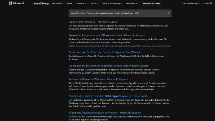 Datei-Explorer: Ordneroptionen öffnen und ändern | Windows 11/10