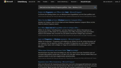 Datei wird mit dem falschen Programm geöffnet - lösen - Windows 1110