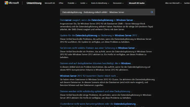 Datendeduplizierung - Bedeutung einfach erklärt - Windows Server