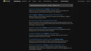 Desktop-Symbole werden verschoben - verhindern - Windows 1110