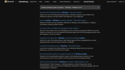 Desktop-Symbole werden verschoben - verhindern - Windows 1110