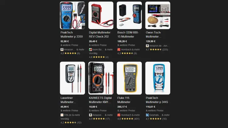 Die besten MultimeterMultitester - Top-Messgeräte im Vergleich