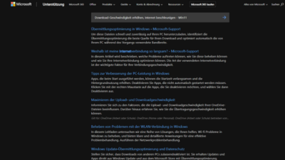 Download-Geschwindigkeit erhöhen, Internet beschleunigen - Win11