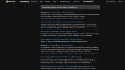 Druckaufträge abbrechen, stoppen, löschen – Windows 1110