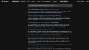 Druckauftrag hängt in Warteschlange fest, lösen – Win 1110