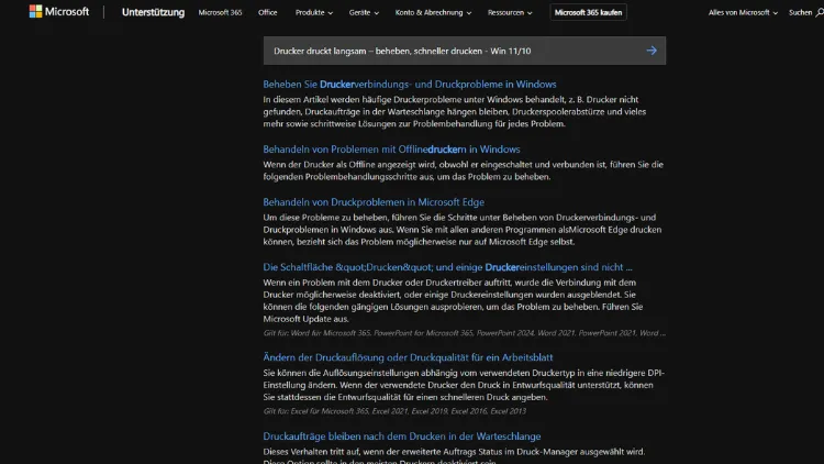 Drucker druckt langsam – beheben, schneller drucken - Win 1110