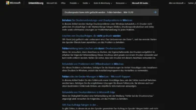 Druckerspooler kann nicht gelöscht werden - Fehler beheben - Win 1110