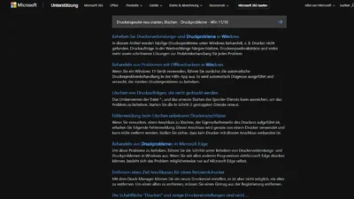 Druckerspooler neu starten, löschen - Druckprobleme - Win 1110