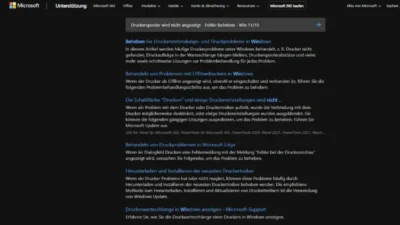 Druckerspooler wird nicht angezeigt - Fehler beheben - Win 1110