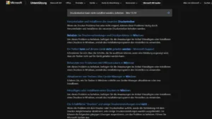 Druckertreiber kann nicht installiert werden, beheben - Win 1110