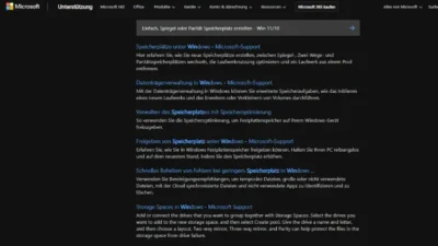 Einfach, Spiegel oder Parität Speicherplatz erstellen - Win 1110