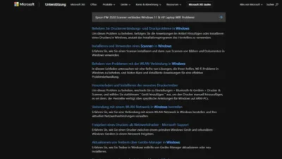 Epson FW-3520 Scanner verbinden Windows 11 & HP Laptop WIFI Probleme