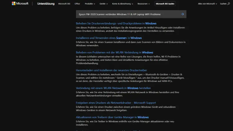Epson FW-3520 Scanner verbinden Windows 11 & HP Laptop WIFI Probleme