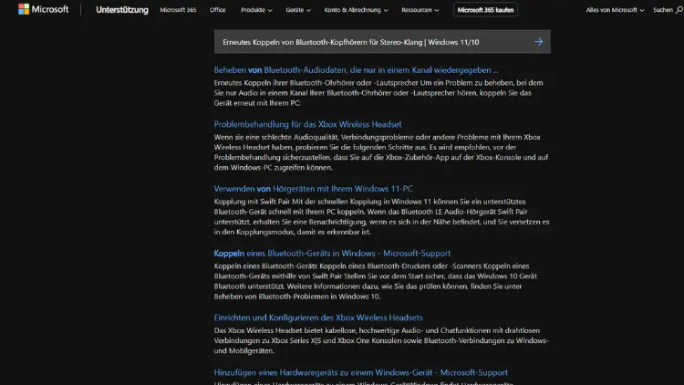 Erneutes Koppeln von Bluetooth‑Kopfhörern für Stereo‑Klang | Windows 11/10