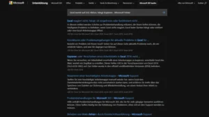 Excel wartet auf OLE-Aktion, hängt Kopieren - Microsoft Fehler